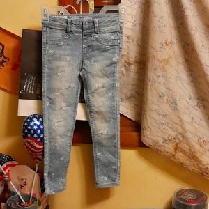 Girl's Sonoma Blue Unicorn Jeggings Size 6 Regular